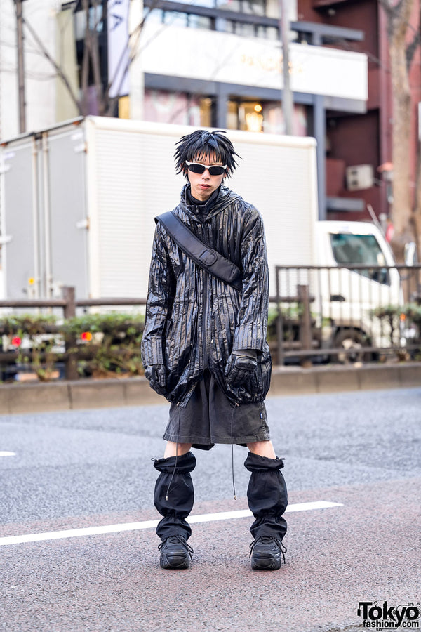Crushed Textures and Leg Warmers: Tokyo's Avant-Garde Dark Menswear