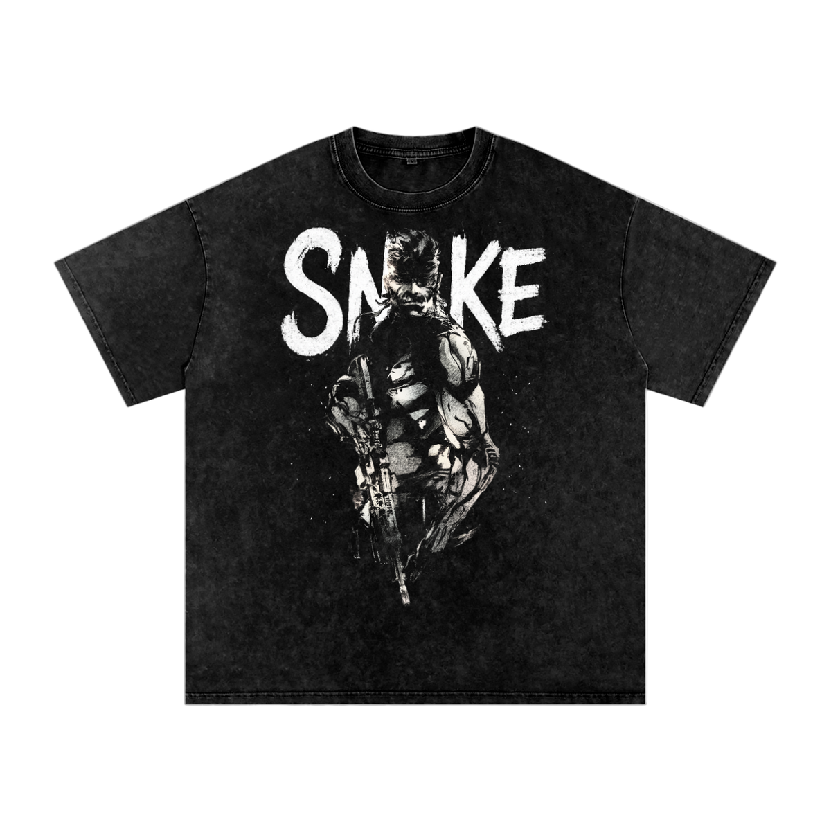 Solid Snake Oversized Vintage T-Shirt - ChibiBytes