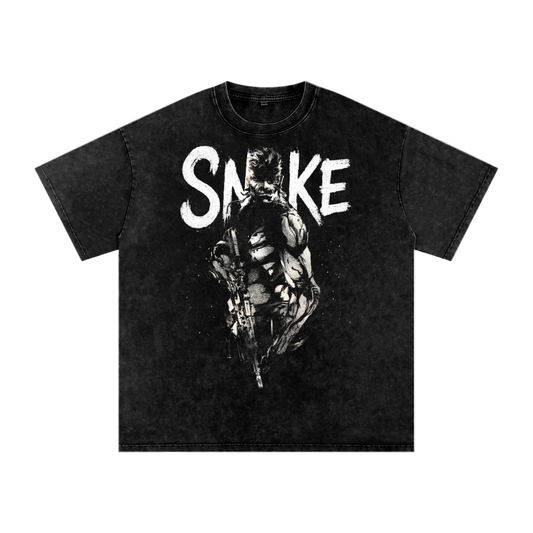 Solid Snake Oversized Vintage T-Shirt - ChibiBytes