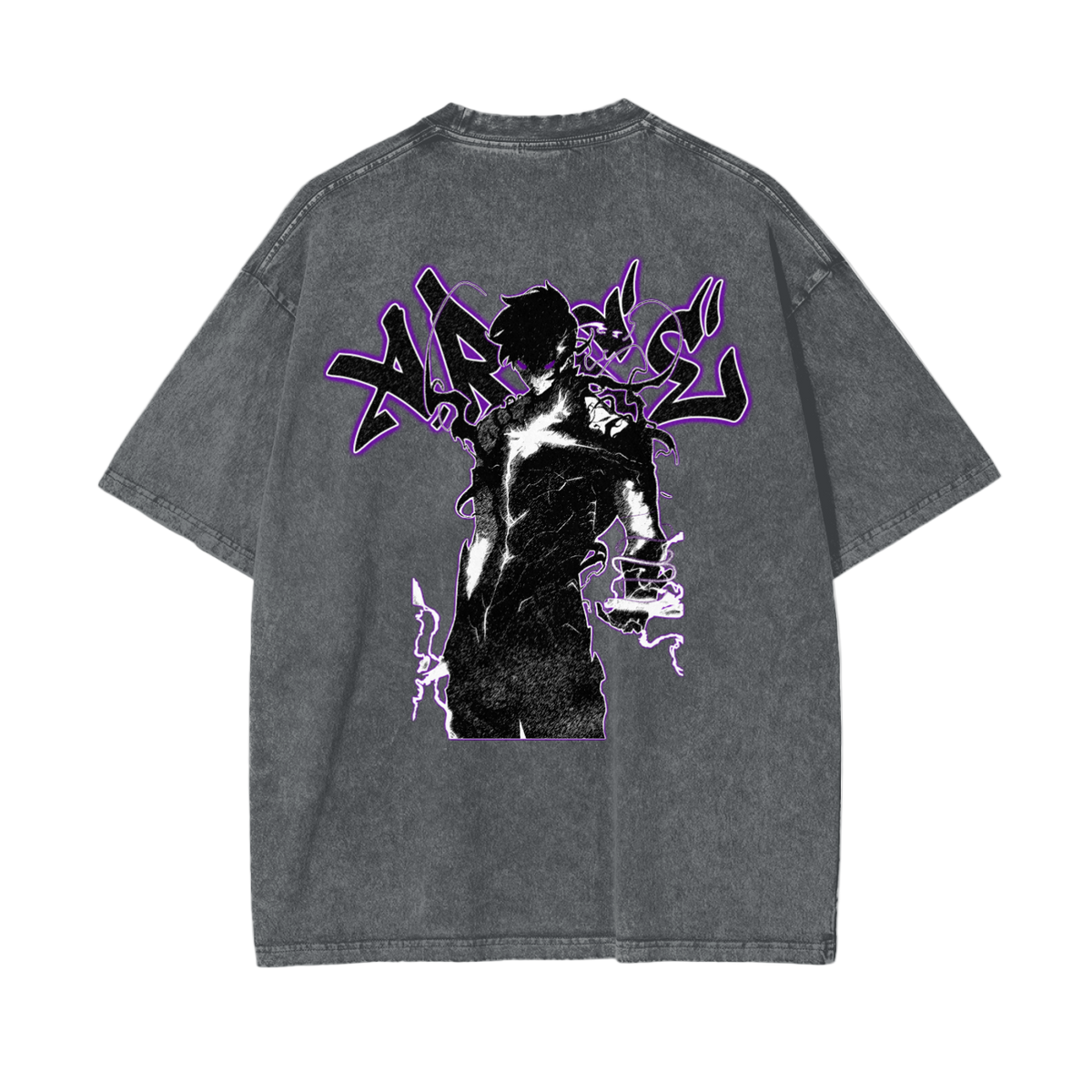Shadow Monarch Oversized Vintage T-Shirt - ChibiBytes