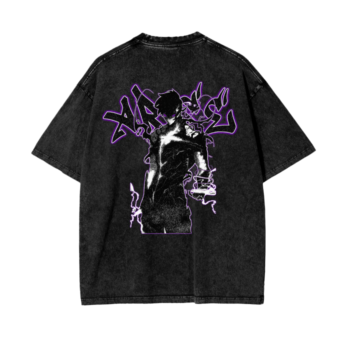 Shadow Monarch Oversized Vintage T-Shirt - ChibiBytes